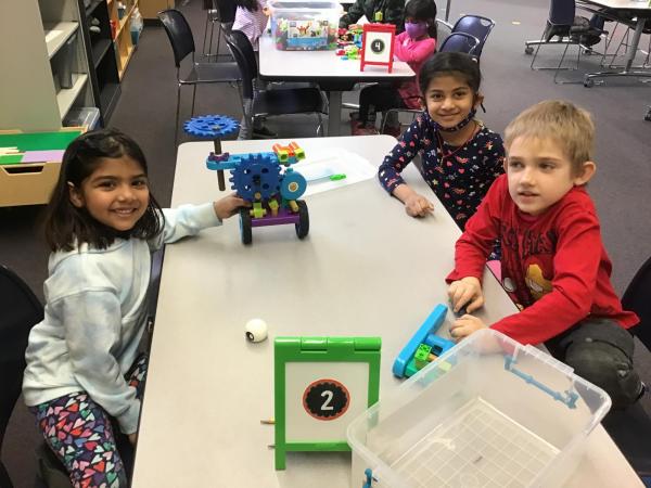 students in makerspace