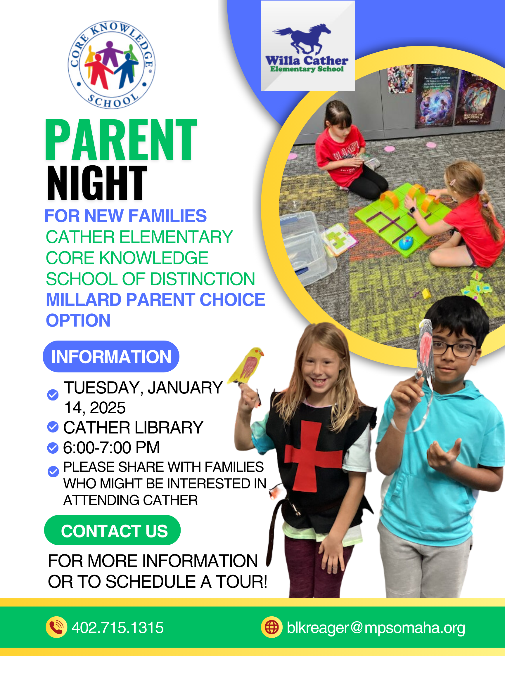 parent night flyer