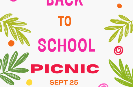 back to school picnic poster