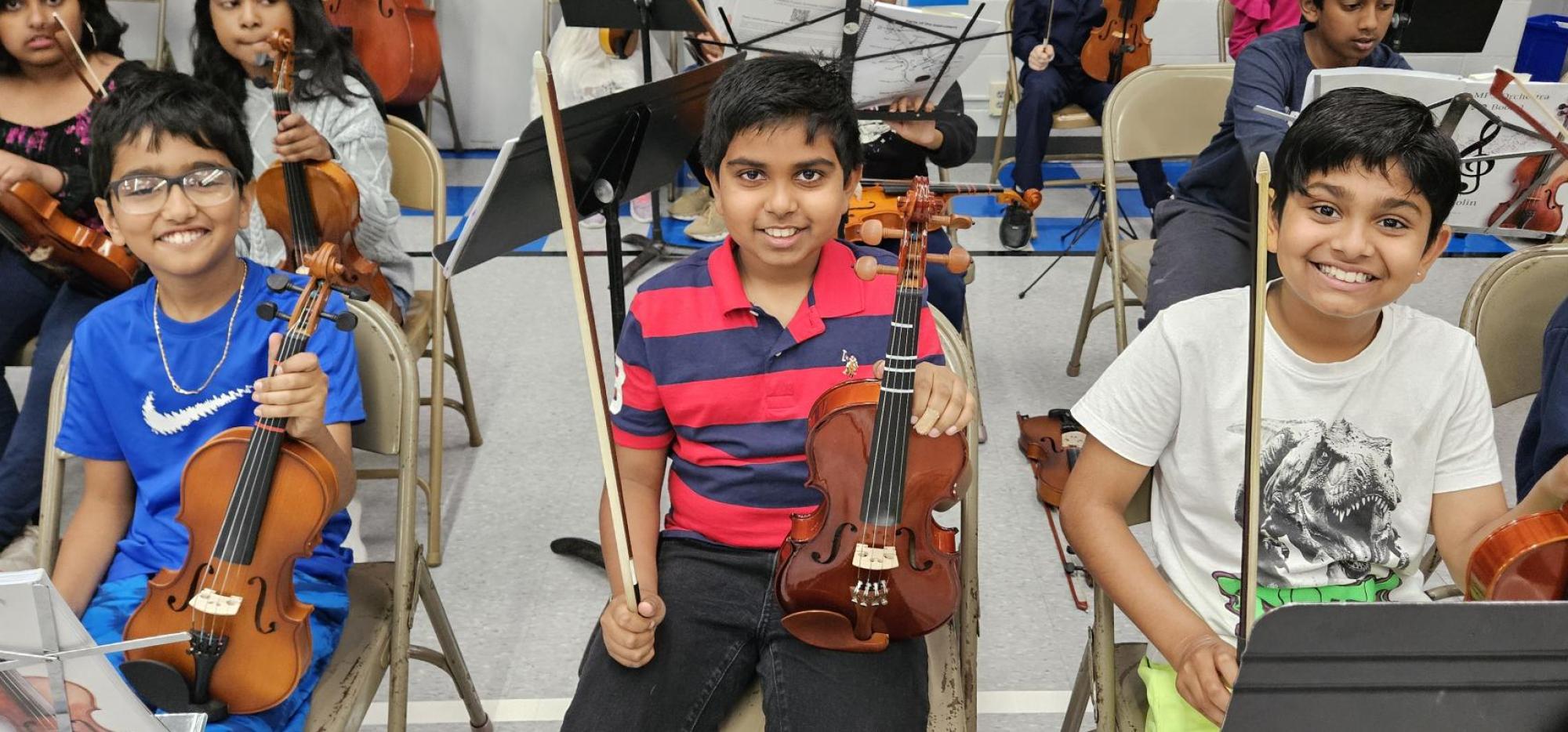 orchestra students