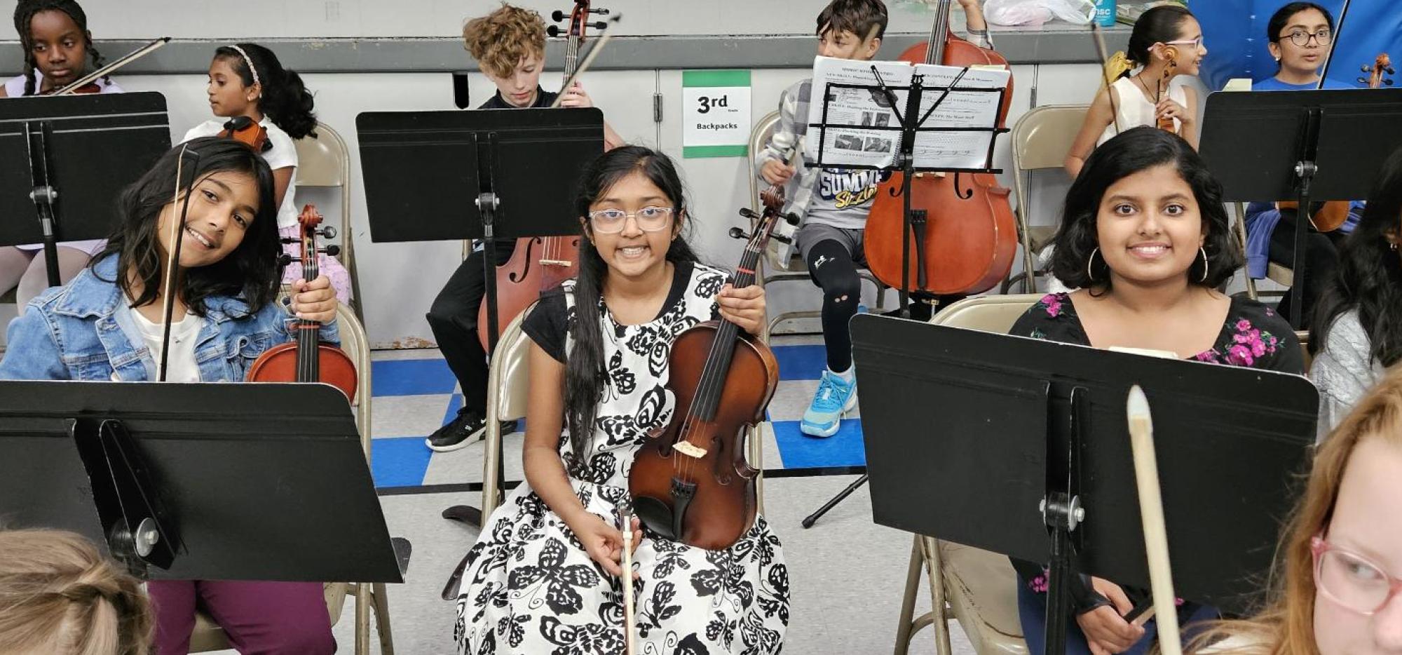 orchestra students